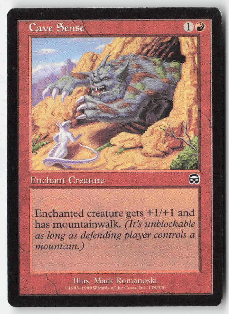 Cave Sense MMQ 179 Common Moderately Played, Front