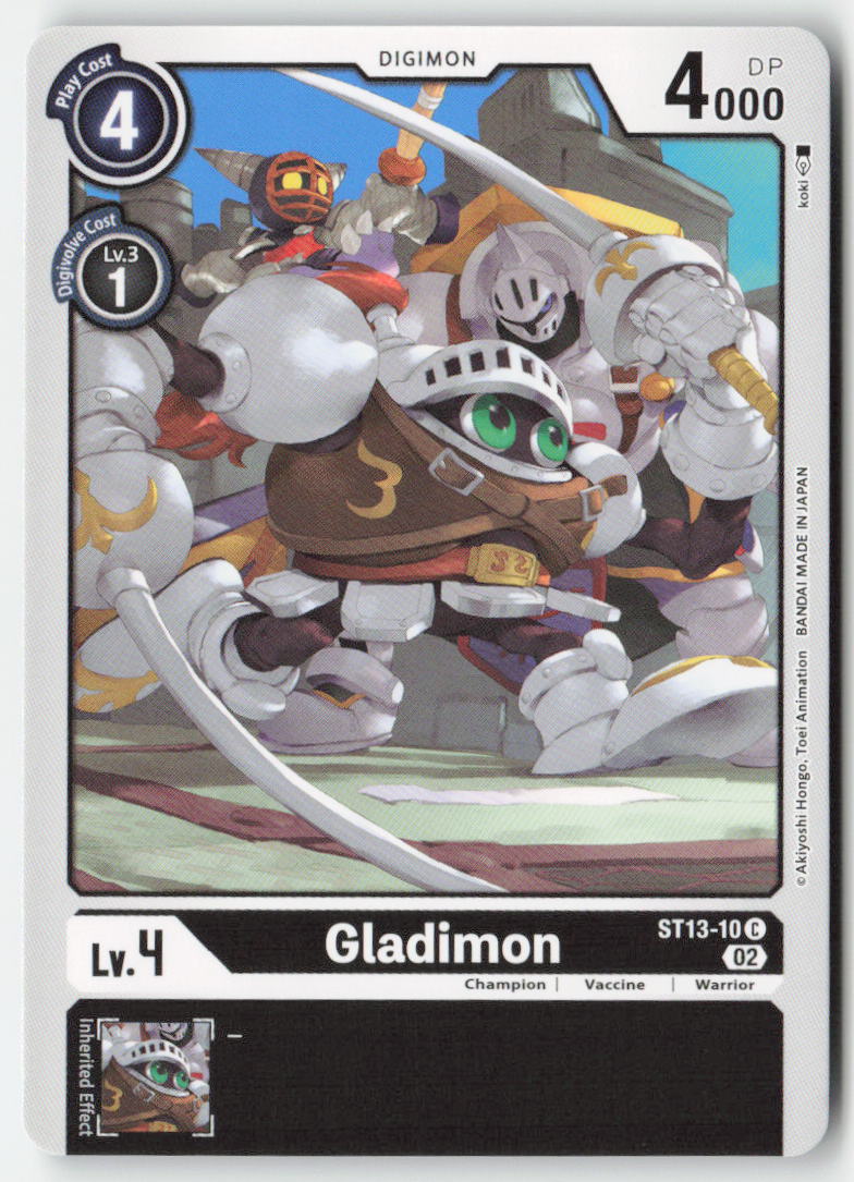 Gladimon ST13-10 Normal Common Near Mint