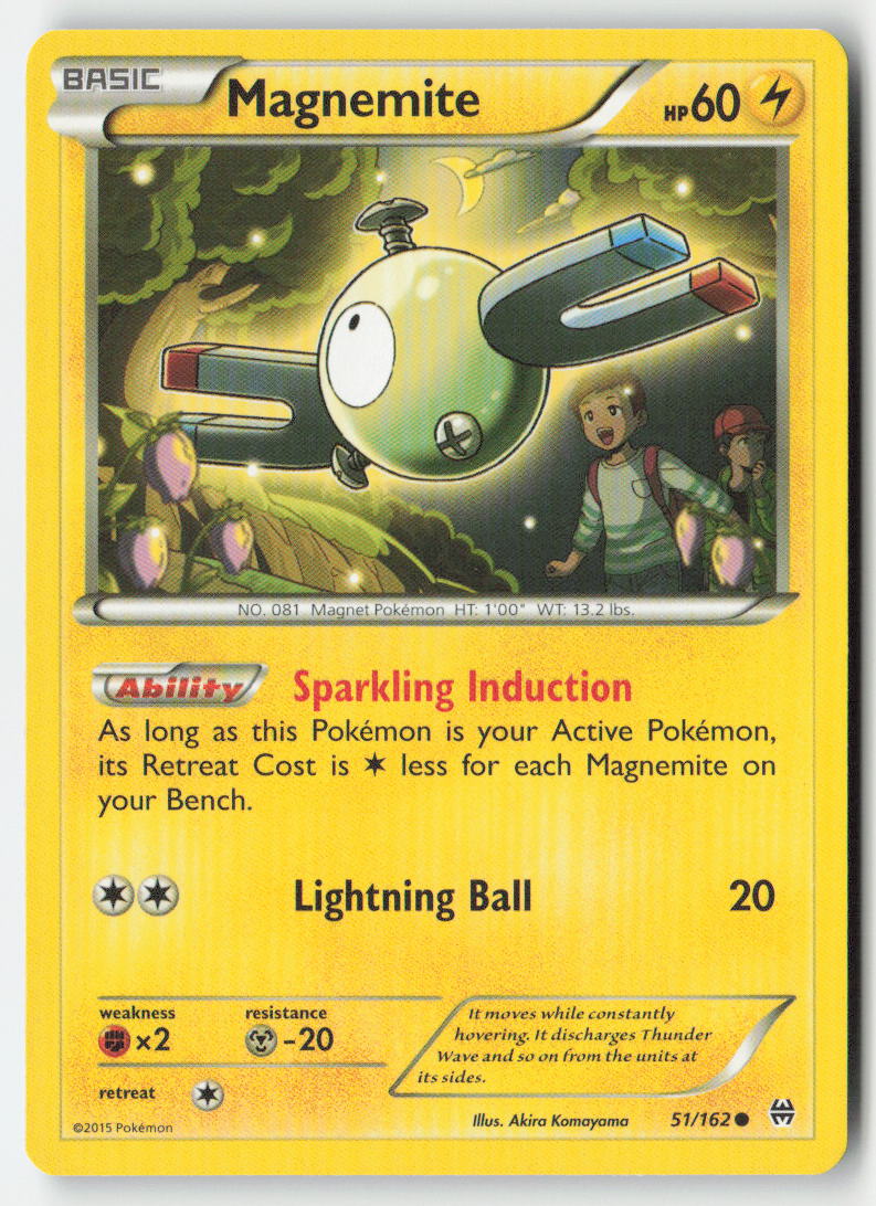 Magnemite 51/162 Regular BREAKthrough Moderately Played