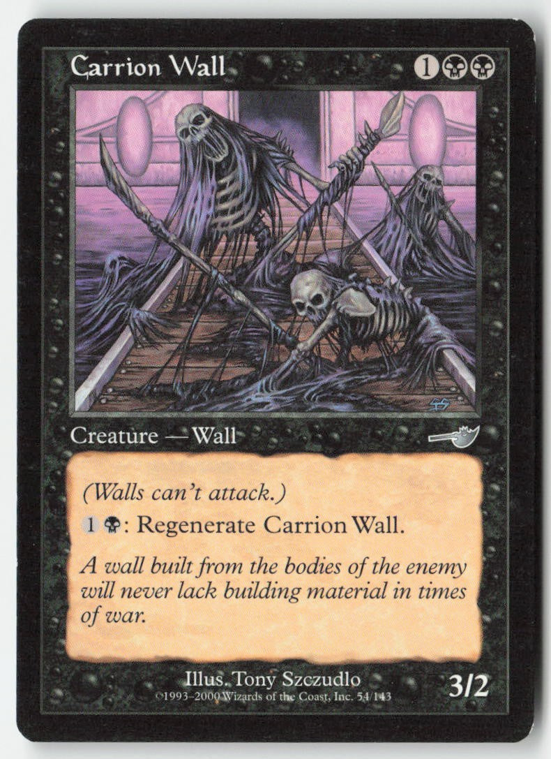 Carrion Wall NEM 54 Uncommon Moderately Played