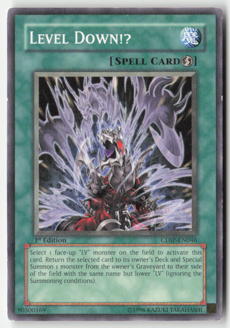 Level Down!? CDIP-EN046 1st Edition Common Moderately Played, Front