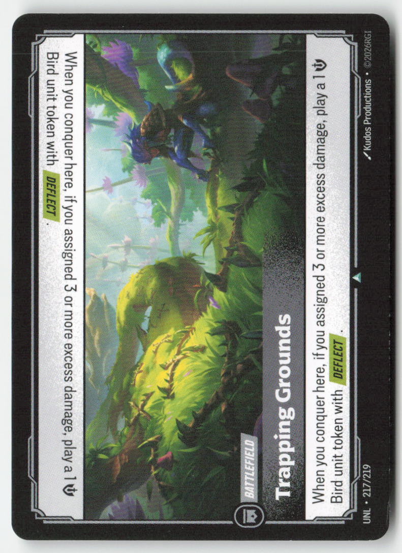 Trapping Grounds #217/219 - Unleashed - Riftbound - Uncommon - Lightly Played, Front