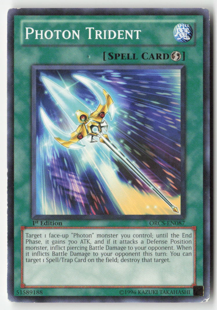 Photon Trident ORCS-EN087 1st Edition Common Moderately Played, Front