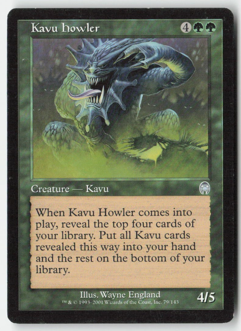 Kavu Howler APC 79 Uncommon Moderately Played