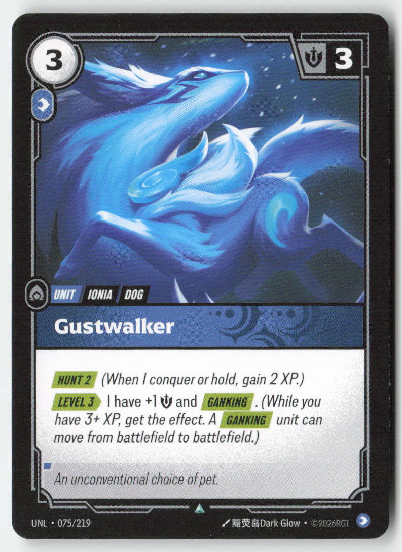Gustwalker #075/219 - Unleashed - Riftbound - Uncommon - Lightly Played