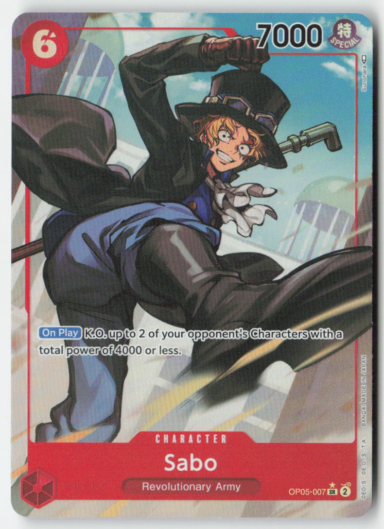 Sabo (Alternate Art) OP05-007 Foil Super Rare Lightly Played