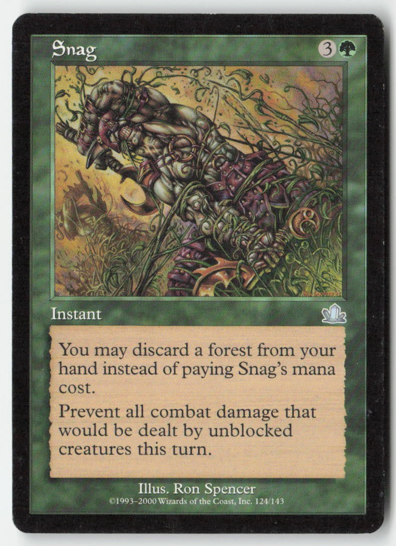 Snag PCY 124 Uncommon Moderately Played