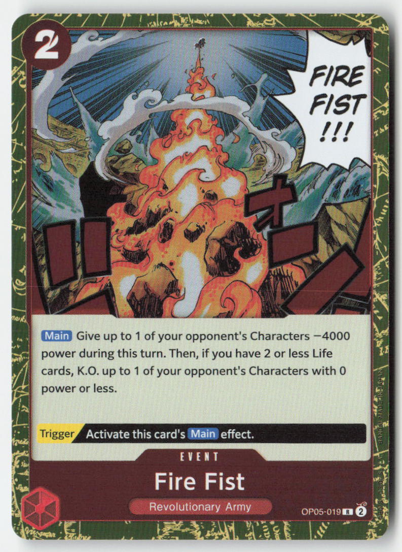 Fire Fist OP05-019 Foil Rare Lightly Played