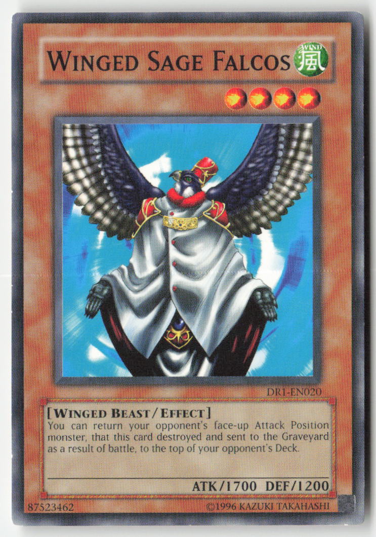 Winged Sage Falcos DR1-EN020 Unlimited Common Moderately Played