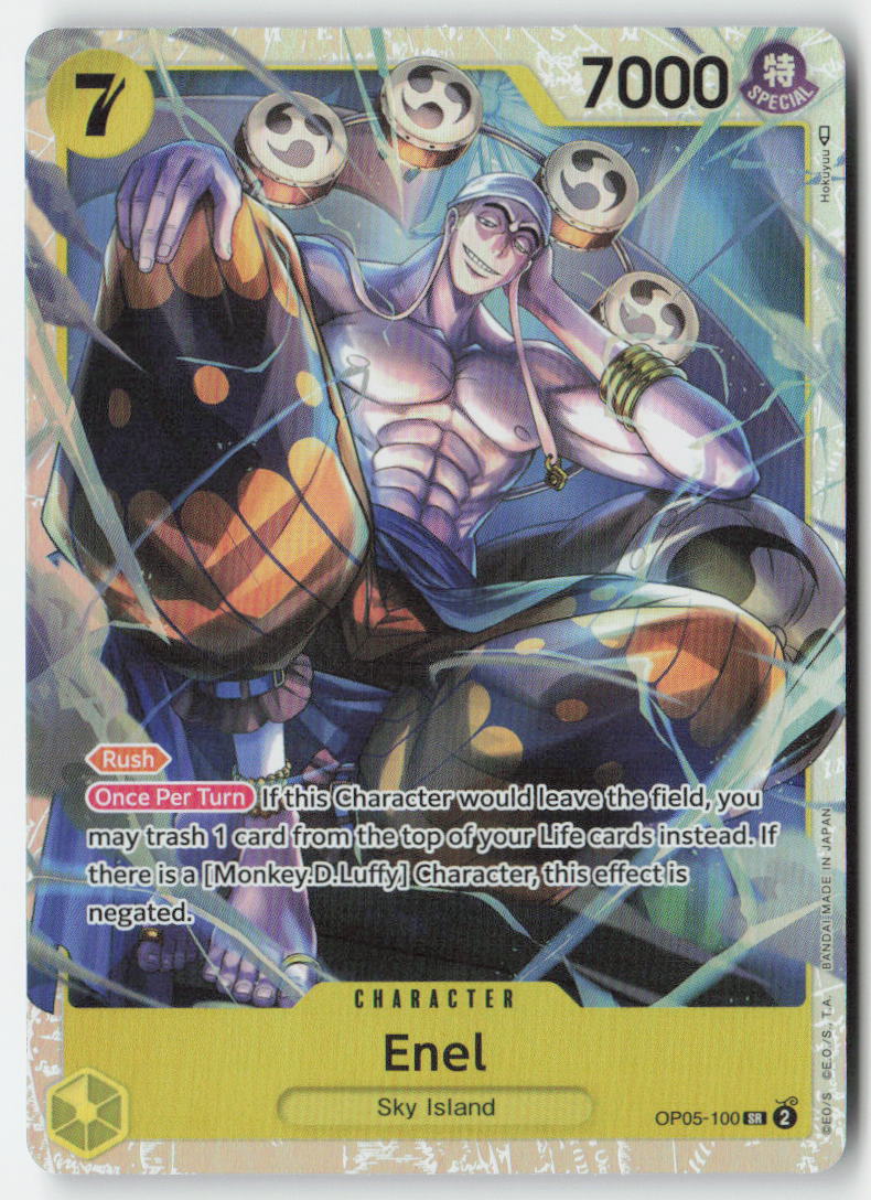 Enel OP05-100 Foil Super Rare Lightly Played