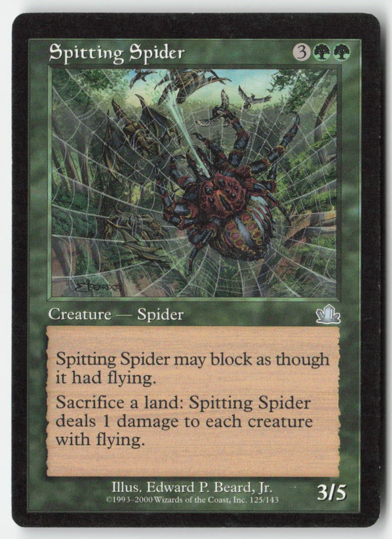 Spitting Spider PCY 125 Uncommon Moderately Played