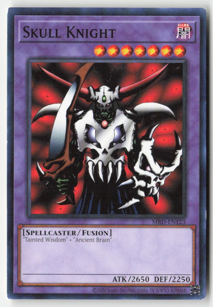 Skull Knight (25th Anniversary) MRD-EN123 Unlimited Common Moderately Played, Front