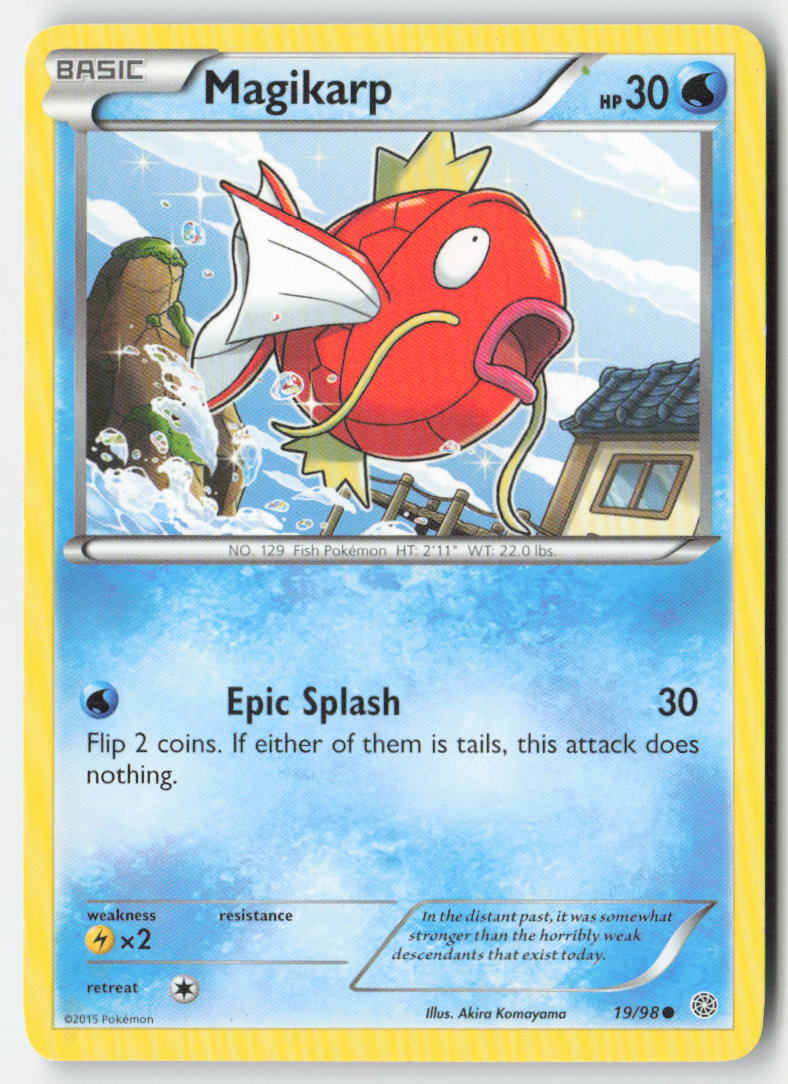 Magikarp 19/98 Regular Ancient Origins Moderately Played