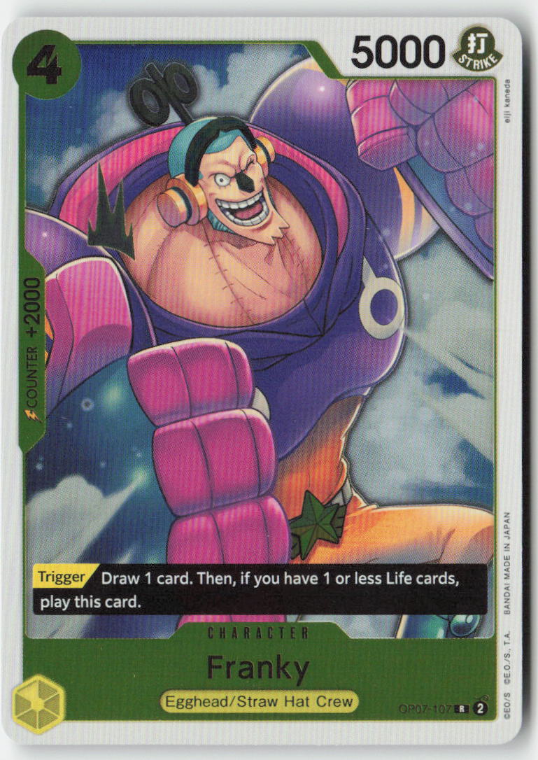 Franky OP07-107 Foil Rare Lightly Played