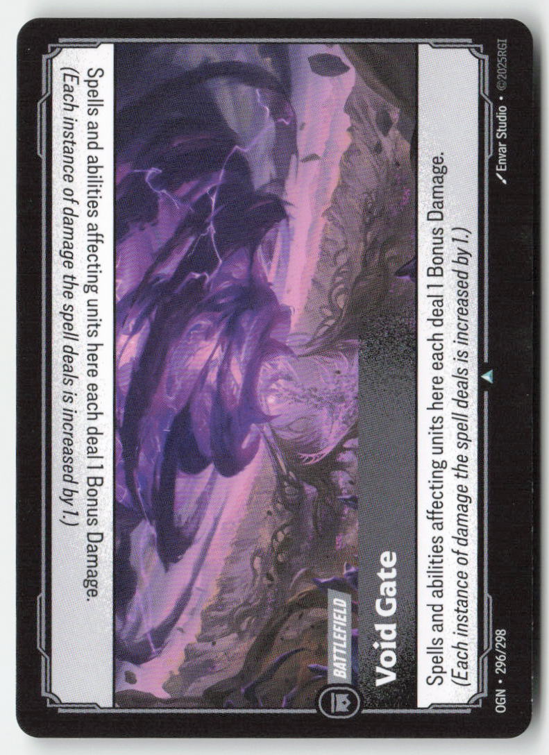 Void Gate #296/298 - Origins - Riftbound - Uncommon - Lightly Played
