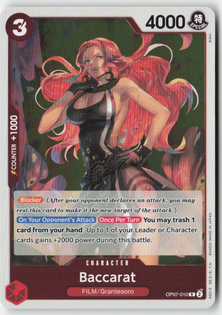 Baccarat OP07-010 Foil Rare Lightly Played