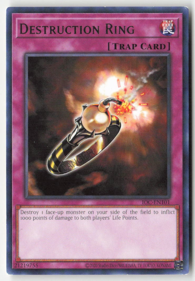 Destruction Ring (25th Anniversary) IOC-EN101 Unlimited Rare Moderately Played, Front