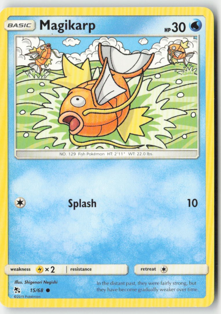 Magikarp 15/68 Regular Hidden Fates Moderately Played