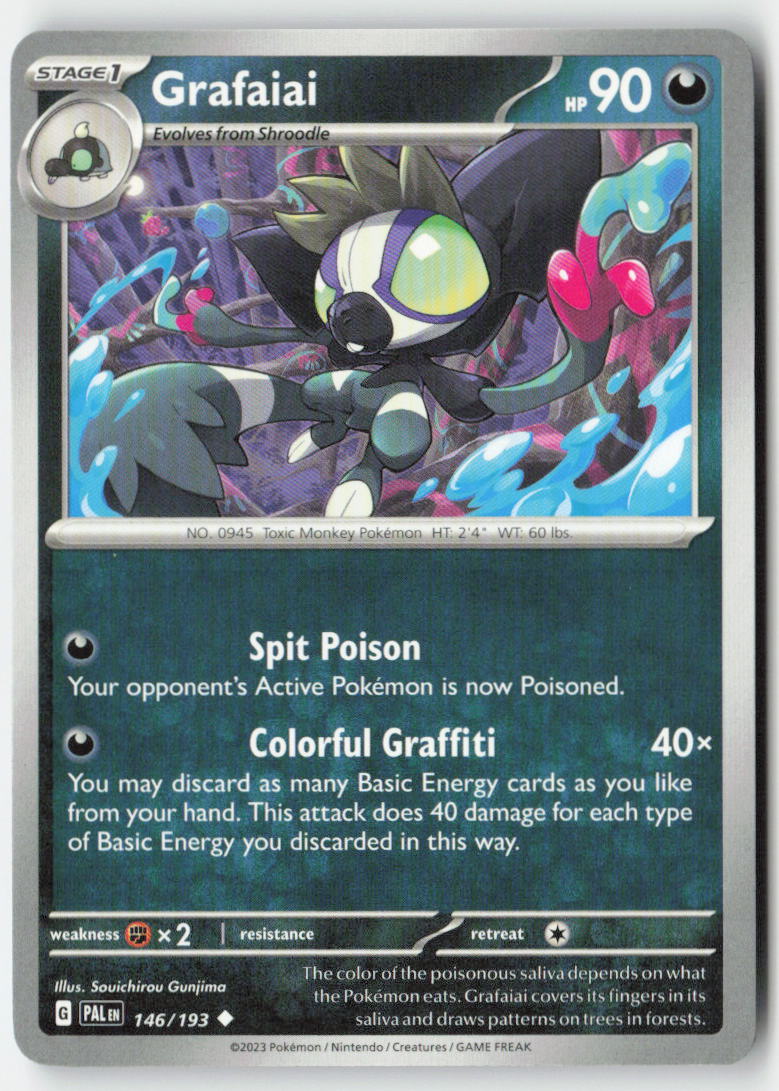 Grafaiai 146/193 Regular Paldea Evolved Moderately Played