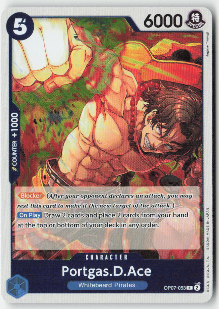 Portgas.D.Ace OP07-053 Foil Rare Lightly Played