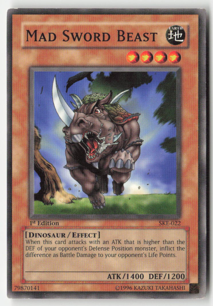 Mad Sword Beast SKE-022 1st Edition Common Moderately Played