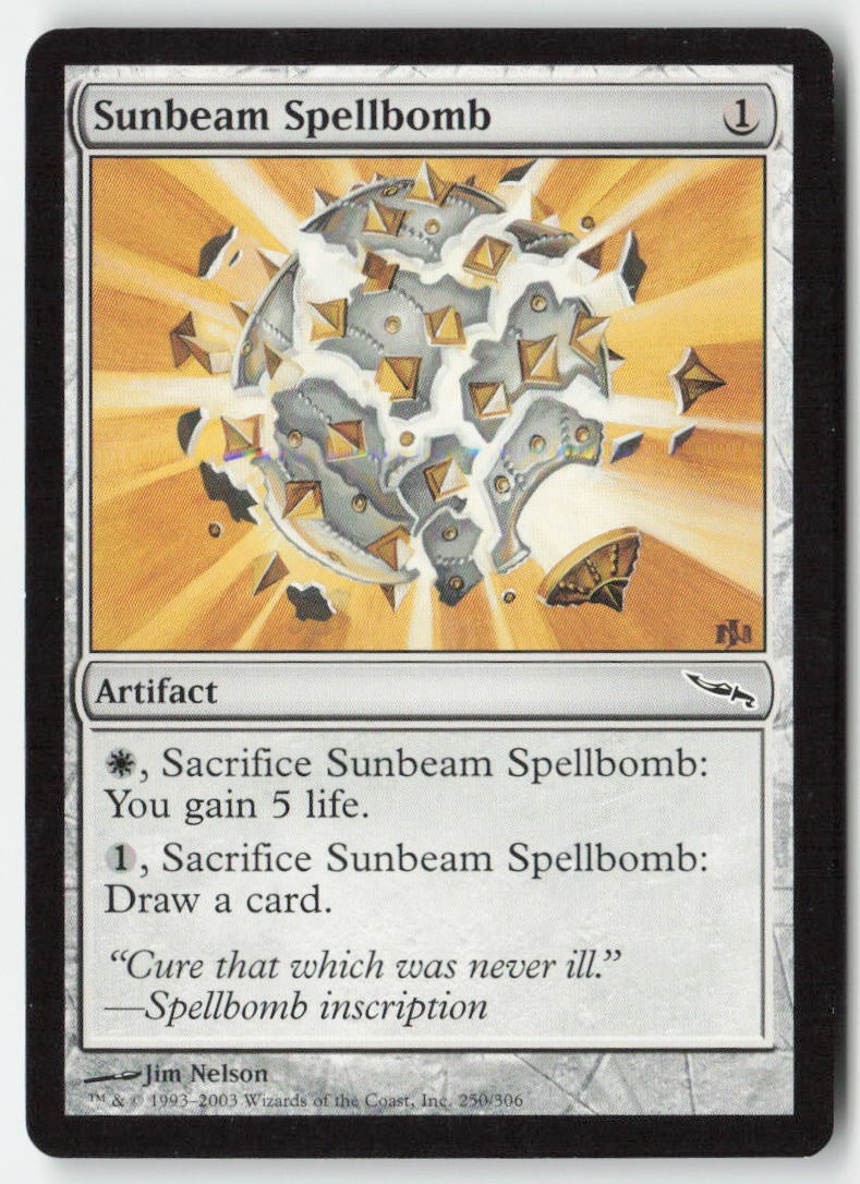 Sunbeam Spellbomb MRD 250 Common Moderately Played, Front