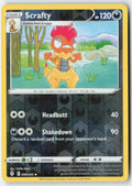 Scrafty 99/203 Reverse Holo Evolving Skies Moderately Played