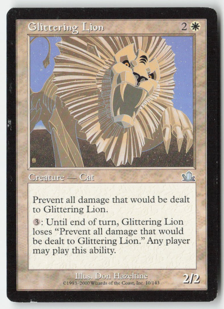 Glittering Lion PCY 10 Uncommon Moderately Played