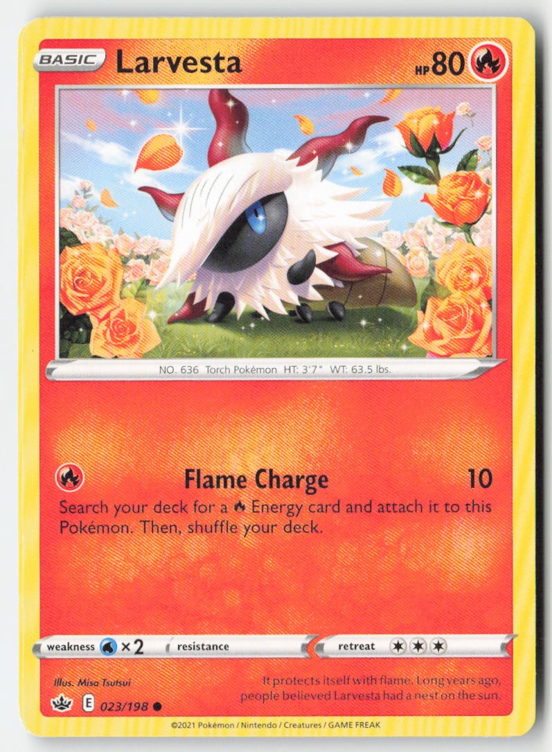 Larvesta 23/198 Regular Chilling Reign Moderately Played