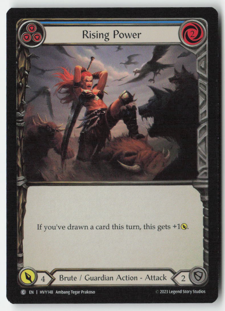 Rising Power (Blue) #HVY148 - Heavy Hitters - Flesh and Blood - Common - Near Mint