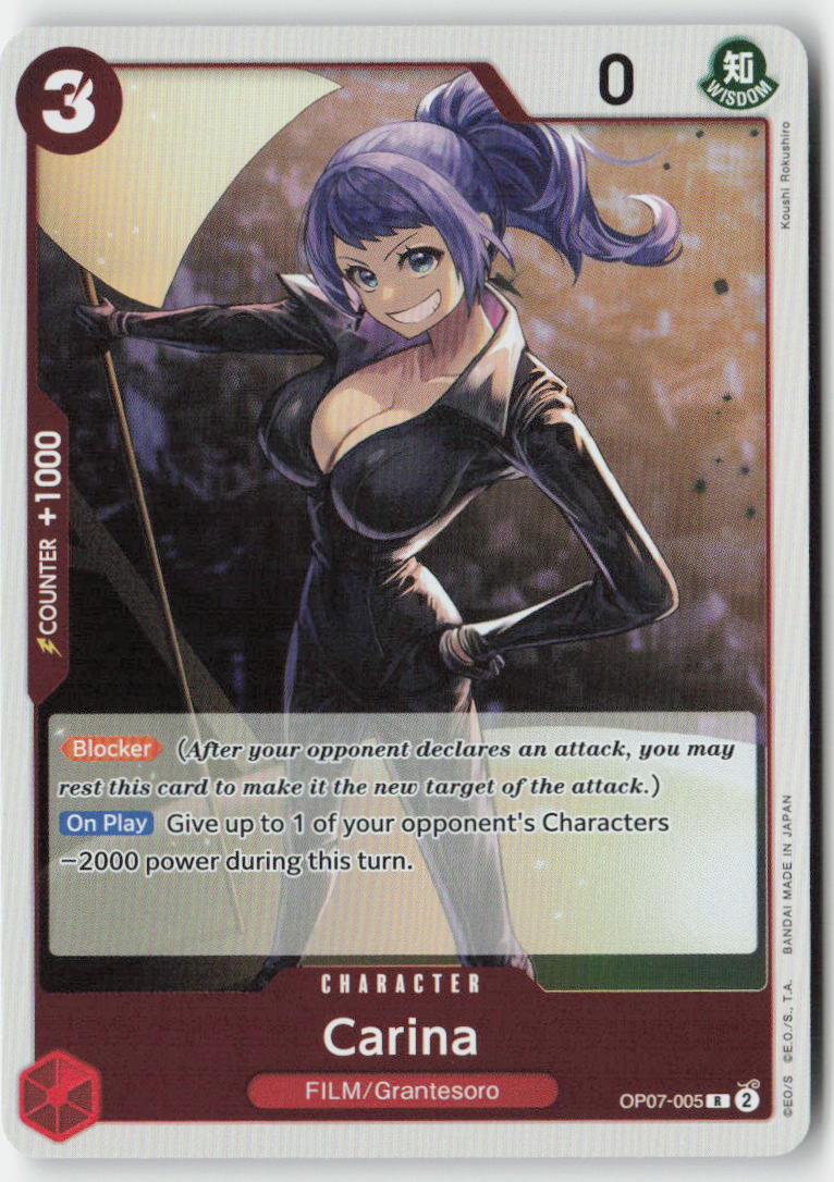 Carina OP07-005 Foil Rare Lightly Played