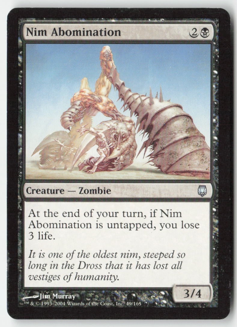 Nim Abomination DST 49 Uncommon Moderately Played, Front