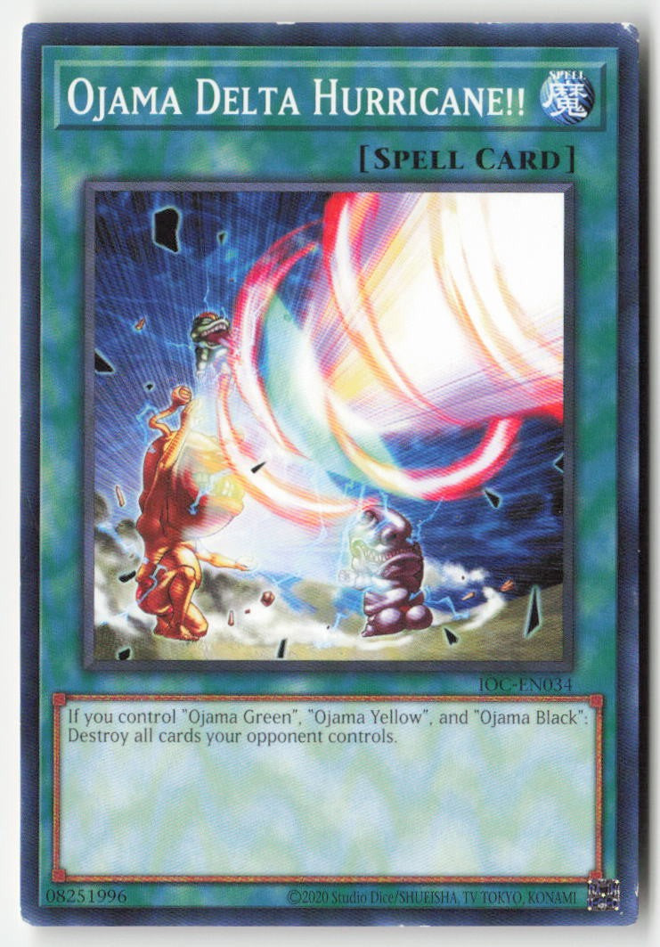 Ojama Delta Hurricane!! (25th Anniversary) IOC-EN034 Unlimited Common Moderately Played, Front