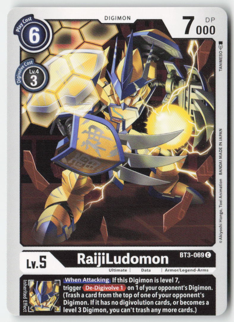 RaijiLudomon BT3-069 Normal Common Near Mint, Front