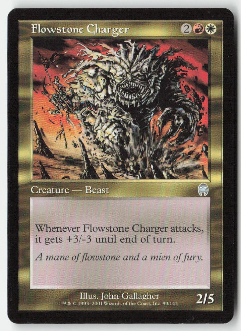 Flowstone Charger APC 99 Uncommon Moderately Played, Front