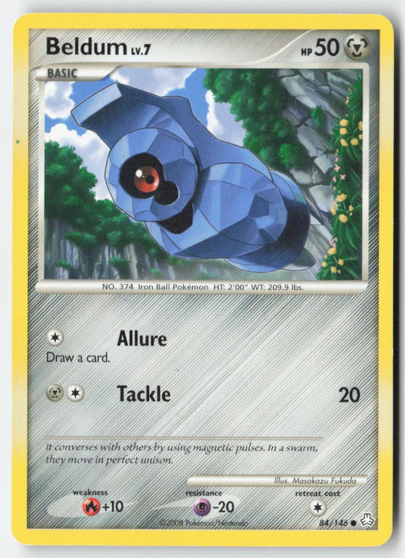 Beldum 84/146 Regular Legends Awakened Moderately Played, Front