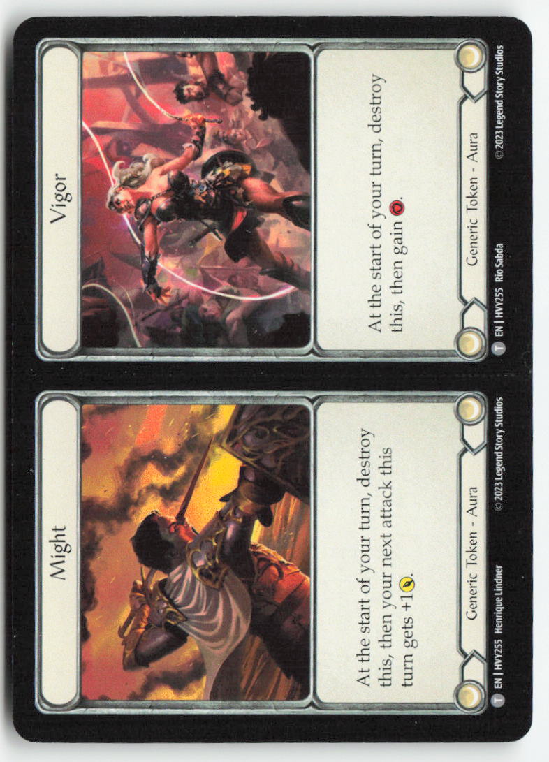 Agility // Gold // Might // Vigor #HVY255 - Heavy Hitters - Flesh and Blood - Token - Near Mint