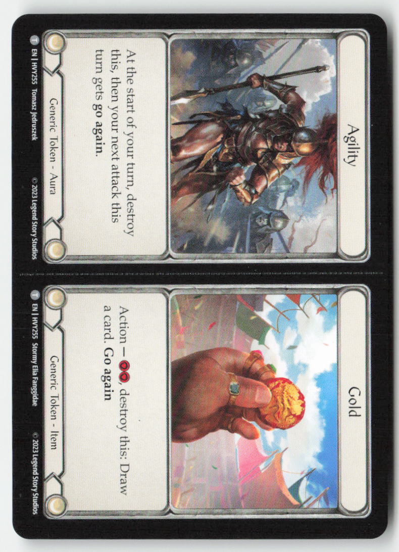 Agility // Gold // Might // Vigor #HVY255 - Heavy Hitters - Flesh and Blood - Token - Near Mint