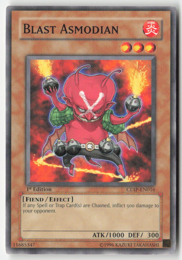 Blast Asmodian CDIP-EN016 1st Edition Common Moderately Played