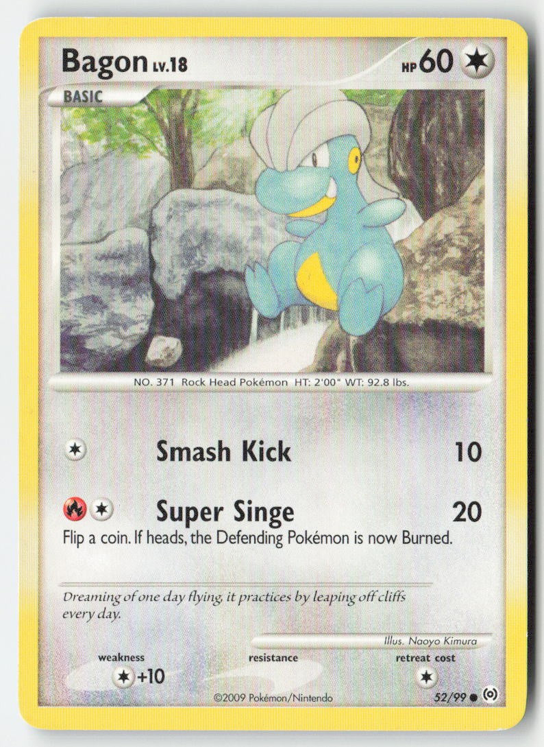 Bagon 52/99 Regular Arceus Moderately Played, Front