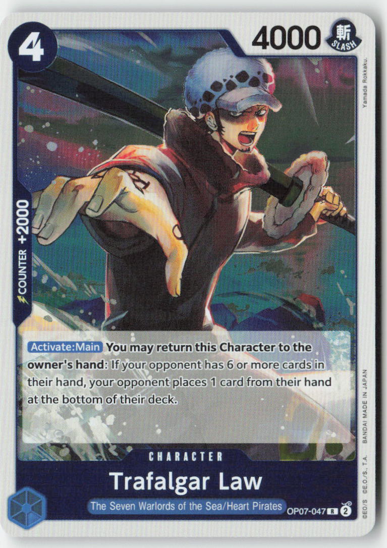 Trafalgar Law OP07-047 Foil Rare Lightly Played