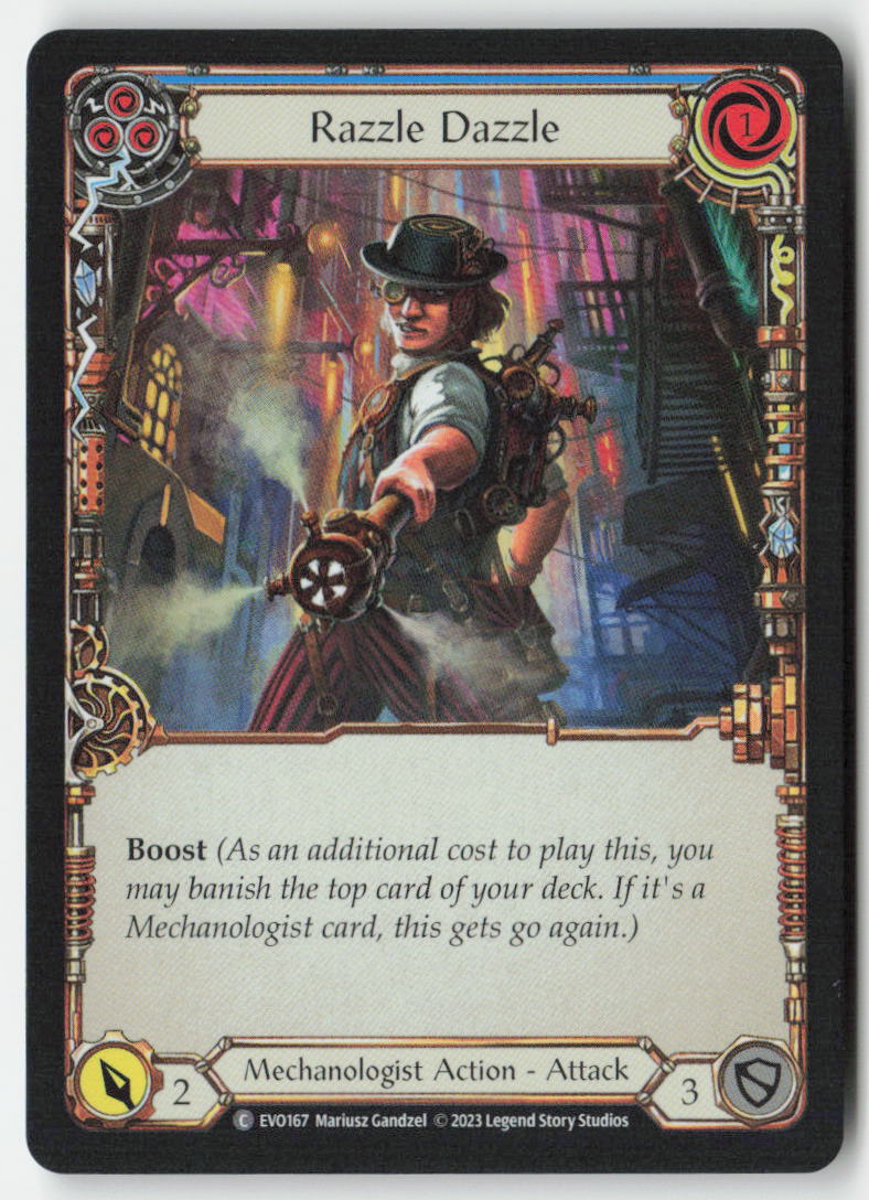Razzle Dazzle (Blue) #EVO167 - Bright Lights - Flesh and Blood - Common - Near Mint, Front