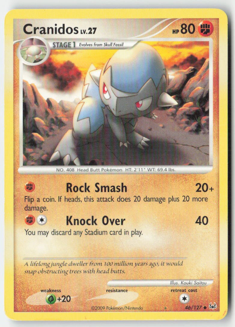 Cranidos 46/127 Regular Platinum Moderately Played
