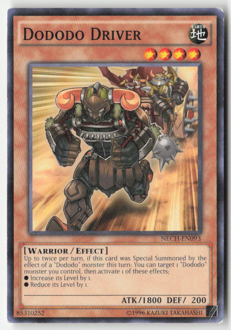 Dododo Driver NECH-EN093 Unlimited Common Moderately Played, Front