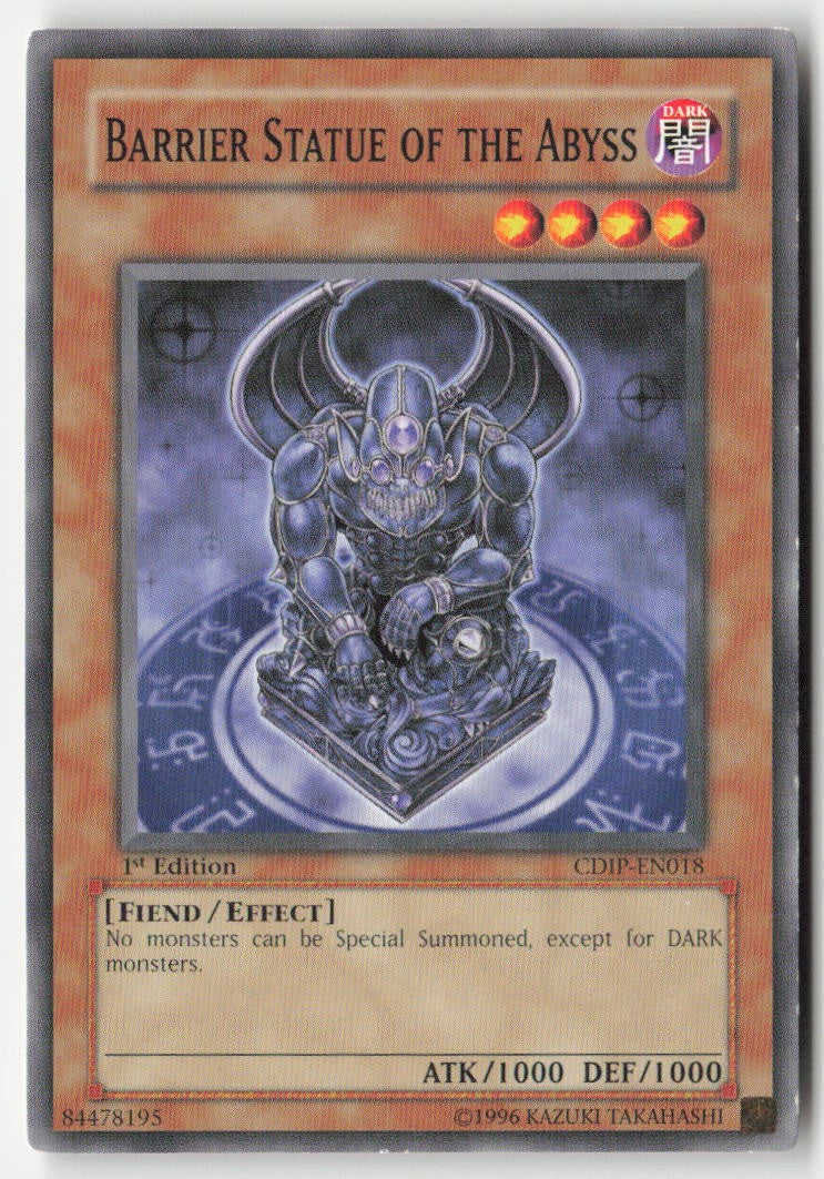 Barrier Statue of the Abyss CDIP-EN018 1st Edition Common Moderately Played