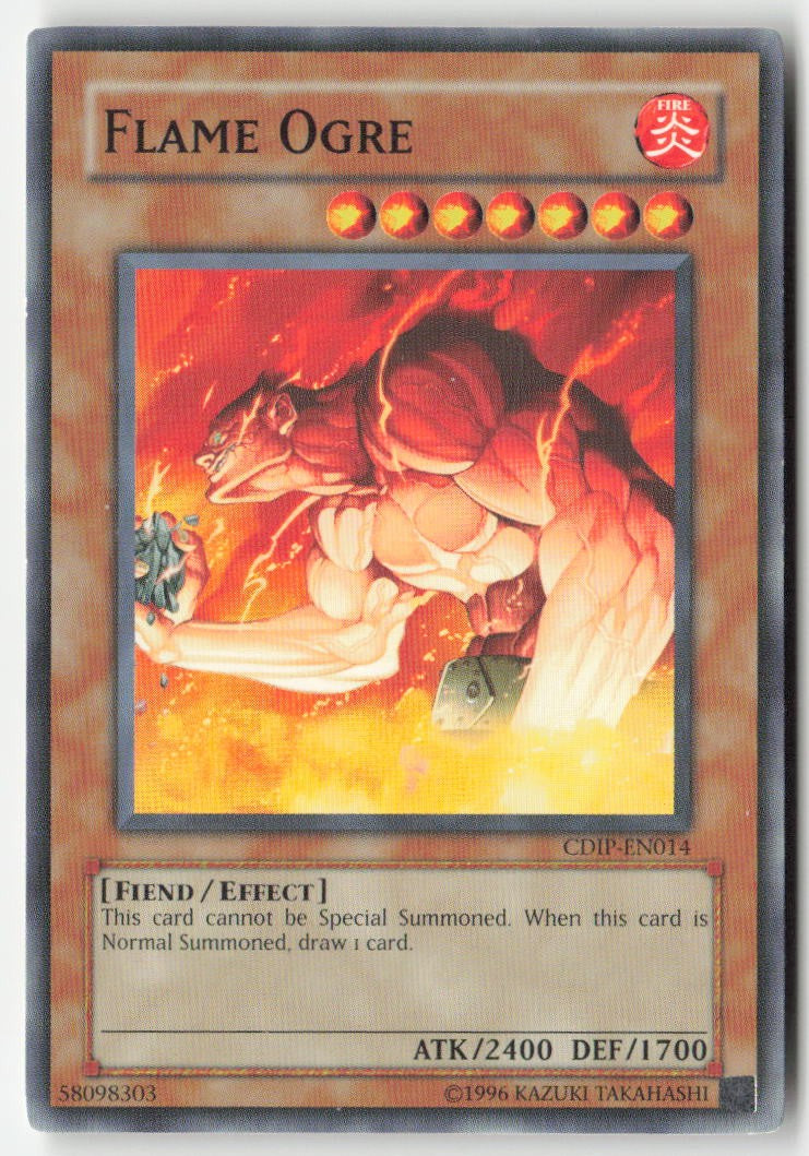 Flame Ogre CDIP-EN014 Unlimited Common Moderately Played