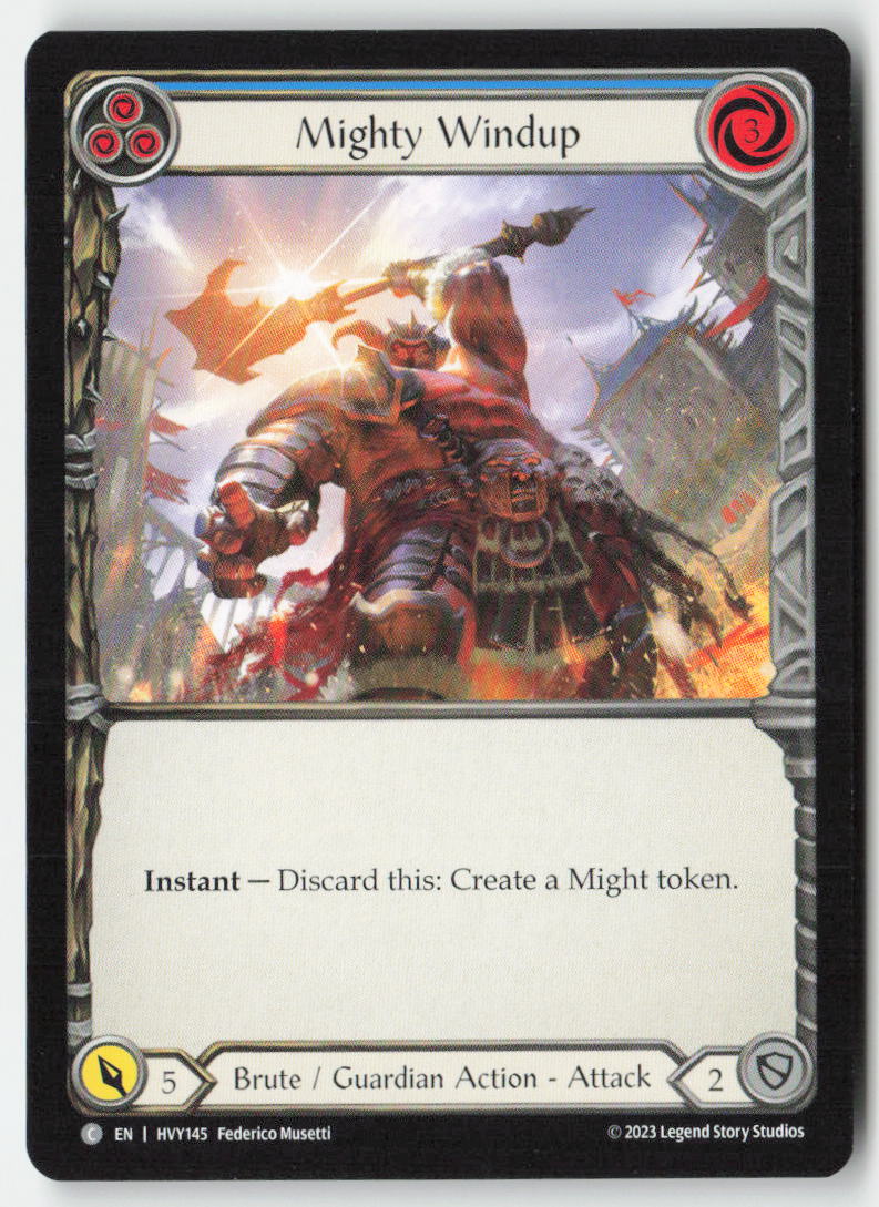 Mighty Windup (Blue) #HVY145 - Heavy Hitters - Flesh and Blood - Common - Near Mint