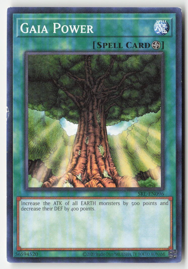 Gaia Power (25th Anniversary) SRL-EN096 Unlimited Common Moderately Played, Front