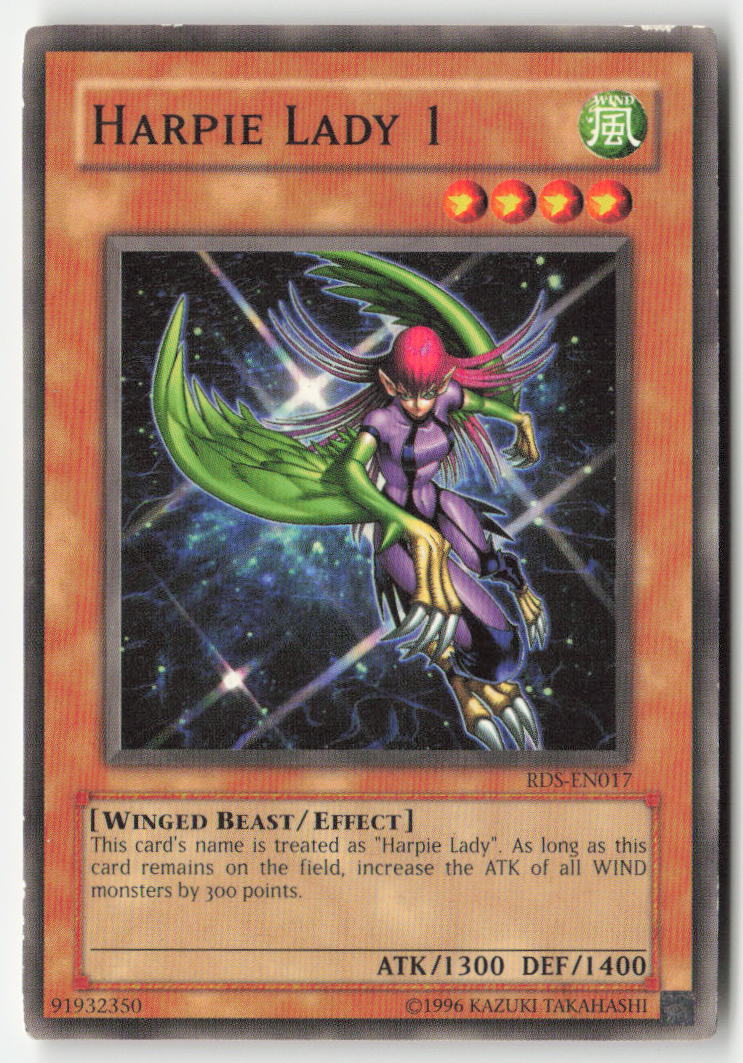 Harpie Lady 1 RDS-EN017 Unlimited Common Moderately Played, Front