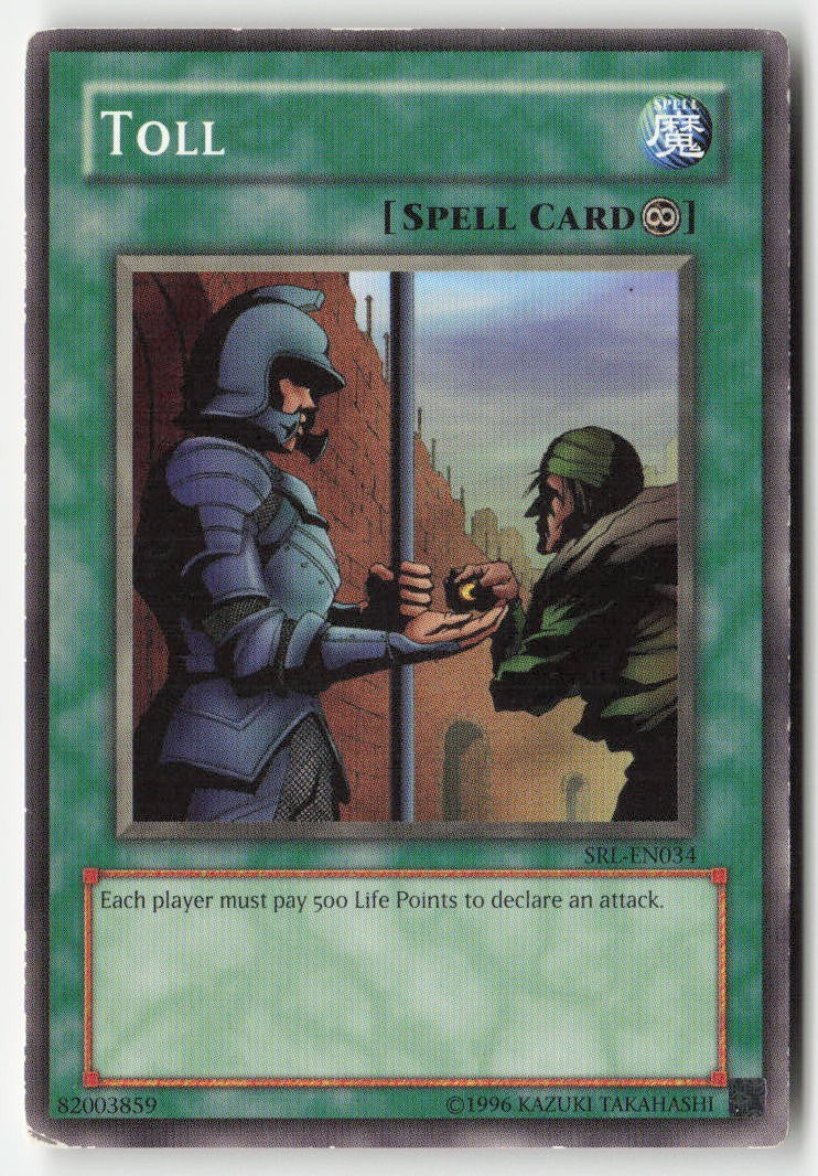 Toll (Worldwide English) SRL-EN034 Unlimited Common Moderately Played, Front